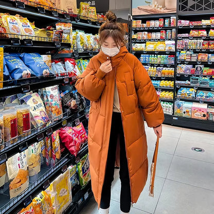 Winter Women'S Cold Coat Parkas Hooded Long Padded Jacket Jacket plus Size Super Hot Coat Cheap Wholesale Snow Outercoat Korean