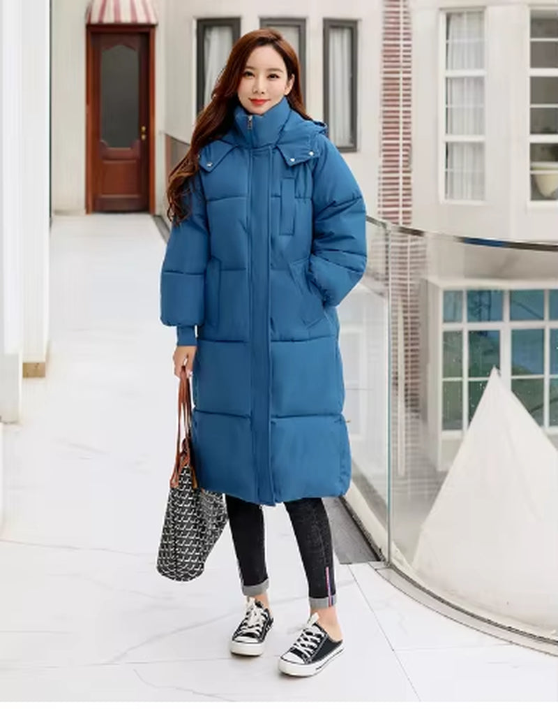Winter Women'S Cold Coat Parkas Hooded Long Padded Jacket Jacket plus Size Super Hot Coat Cheap Wholesale Snow Outercoat Korean